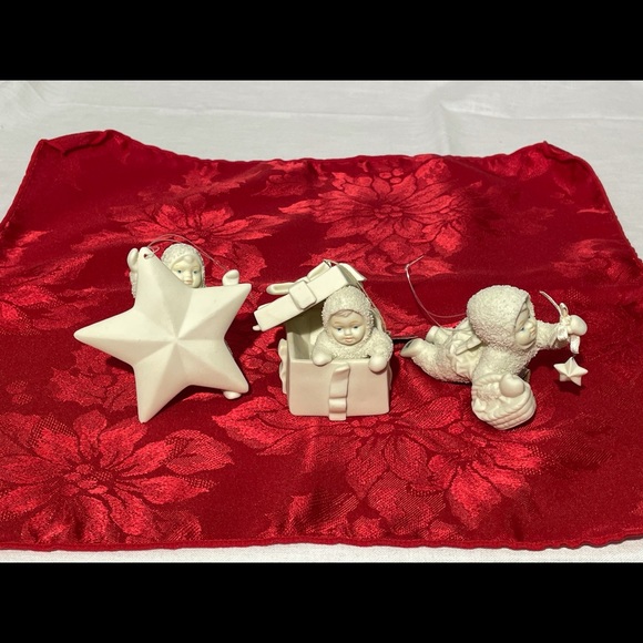 Three Department 56 Snowbabies Ornaments